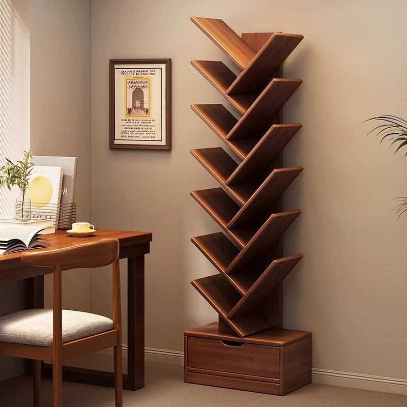 实木书架床边落地置物架家用靠墙创意树形储物简易柜子儿童小书g^,金属材料及制品,其他金属制品,淘宝优惠券,粉丝福利购,淘宝优惠卷