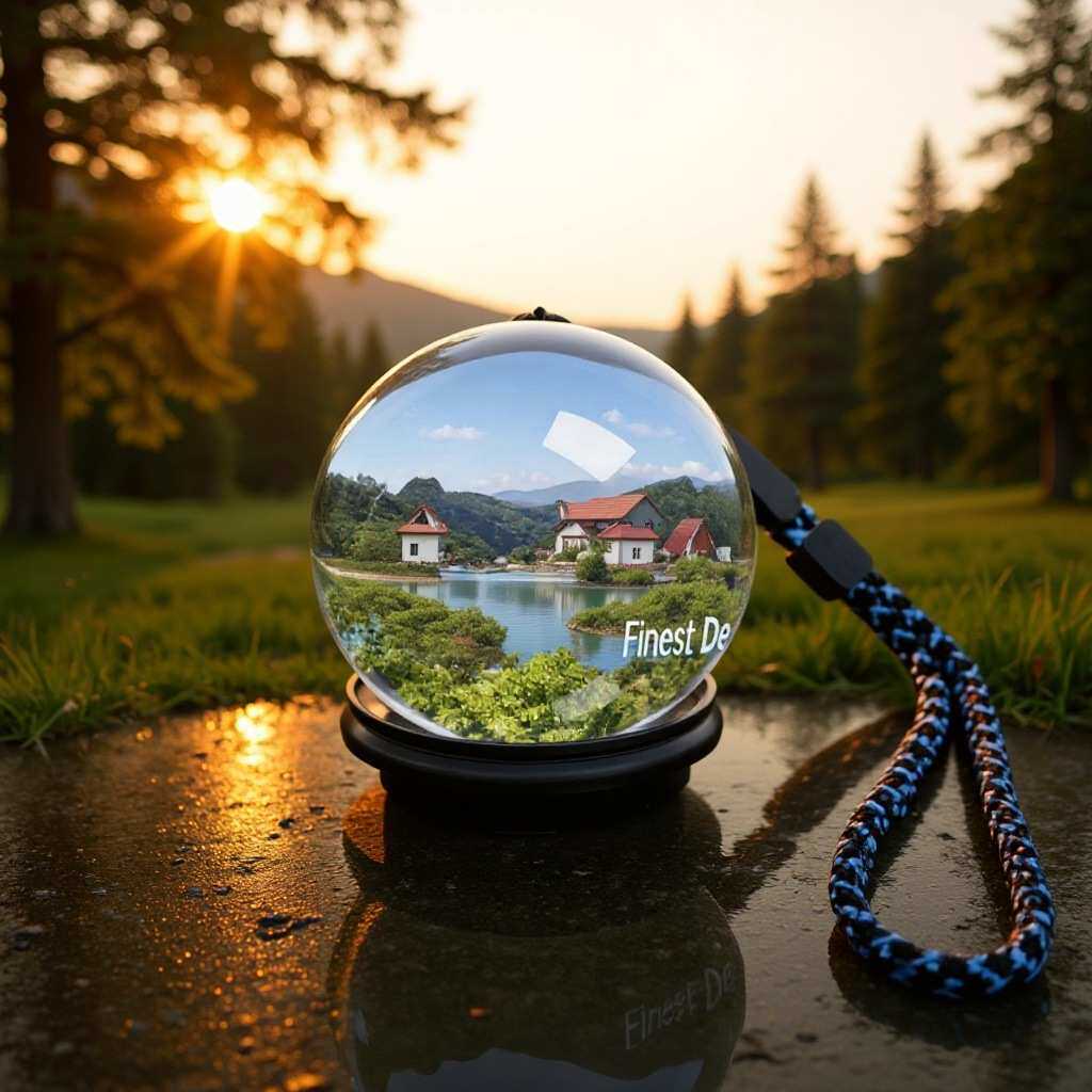 节日摆件礼品水晶球视频播放器节日生日礼物音乐图片动态循环挂件