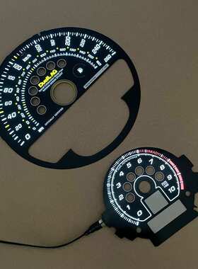 宝马迷你miniR55R56R59R60改装发光时速转速表纸EL发光汽车仪表盘