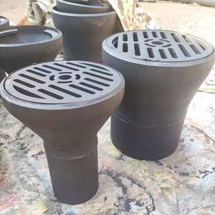 钢制直通式地漏 不锈钢密闭地漏雨水斗侧排定制款钢制地漏厂家