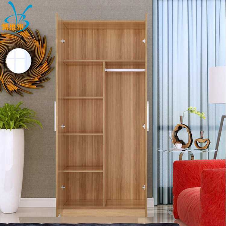 博维雅办公家具板式衣柜简约两门柜现代更衣柜时尚四门柜来图可做