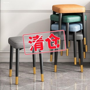 凳子家用学习可叠放...