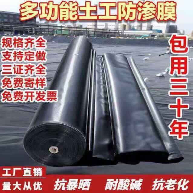 鱼塘防渗膜复合土工膜防漏防水布鱼池养殖膜加厚种植膜各种水产膜