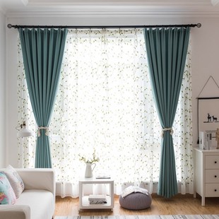 挂钩窗帘布卧室遮光网红款窗帘布带条挂钩式钩式加厚简约现