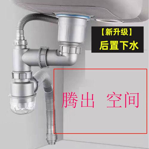 【水槽下水管】【排水组合】【排水管】【防臭防虫】单槽双槽
