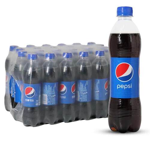 新货百事可乐碳酸饮料500ml/12瓶*24瓶可乐型汽水瓶装饮品中瓶整