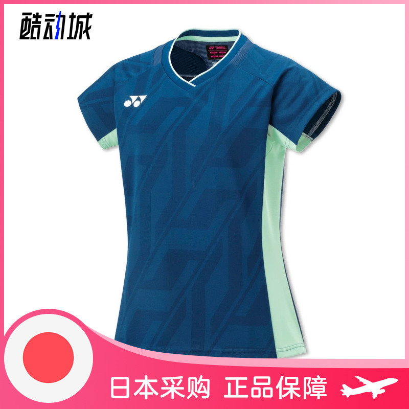 2025春夏 日本羽毛球服上装 男女款速干透气大赛服短袖版