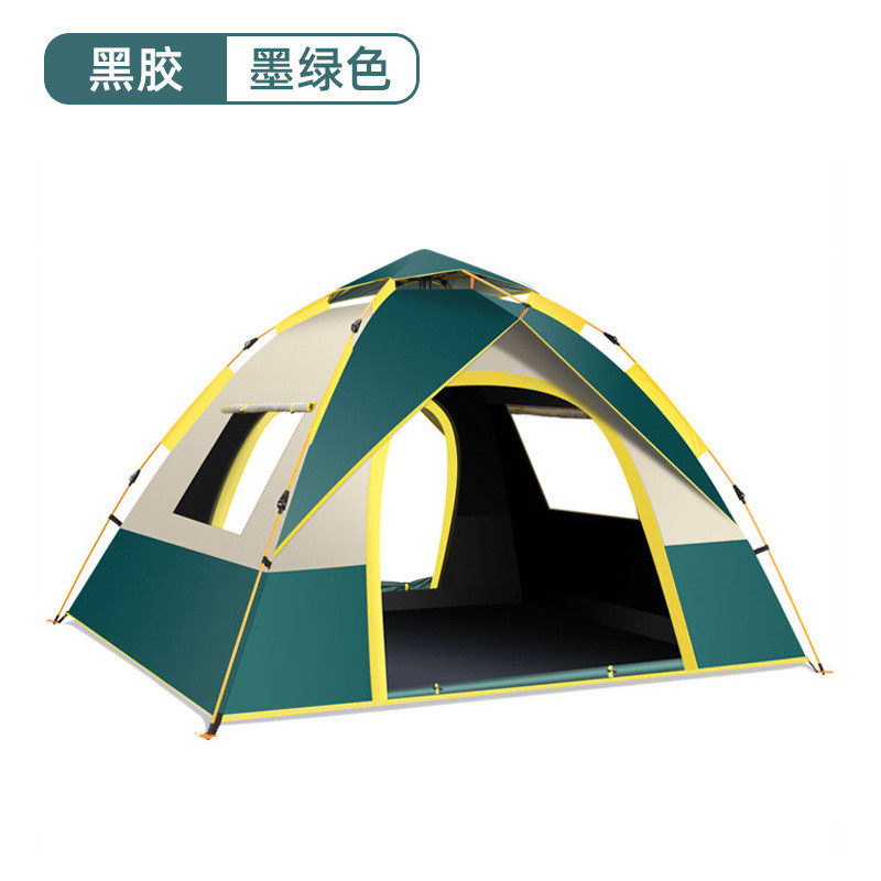 帐篷户外3-4人全自动野营露营帐篷防雨野外加厚双人晒超轻便速开