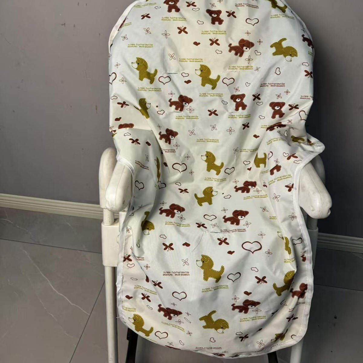宝宝餐椅防灰防脏布罩儿童吃饭椅子垫子婴儿餐车桌垫布套