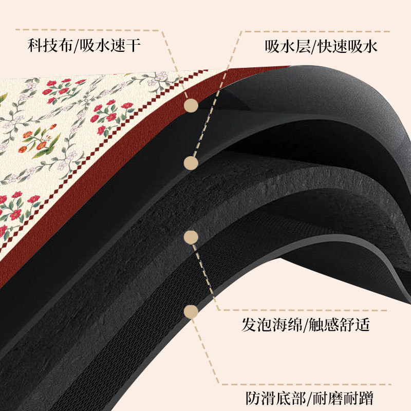 美式滚筒洗衣机万能防尘罩家用冰箱床头柜防尘垫微波炉隔热防滑垫