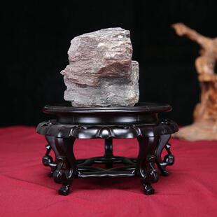 垫高花盆水缸底座缸架圆形佛像花瓶酒坛盆栽摆件石头底座木质托架