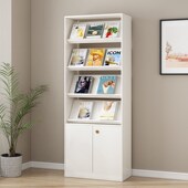 书架落地杂志架资料柜r展示架文件柜收纳储物柜带锁木质档案柜