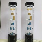 精品展示柜亚f克力化妆品珠宝饰品展示柜旋转陈列柜口腔牙科展柜