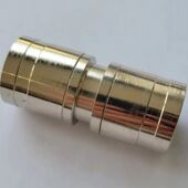 滑紧件铝塑管接头配件地暖管x地暖全铜加长加厚国标20管接头电镀