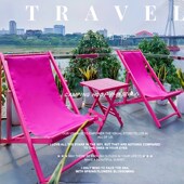 粉色桌子橙色紫色节日r装 饰夏日甜酷甜辣户外撞色荧光粉玫红桌子