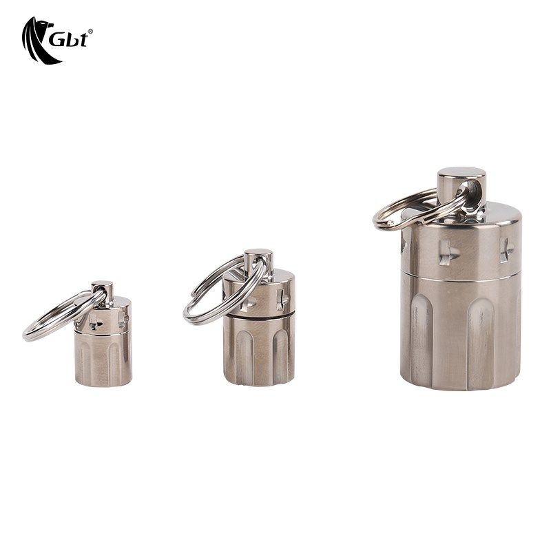 钛合金左轮创意防水仓随身便携收纳罐迷你K小药盒老人急救防水药,户外/登山/野营/旅行用品,户外防护配件,淘宝优惠券,粉丝福利购,淘宝优惠卷