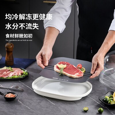 家用保鲜解冻器快速解冻盘肉生鲜海鲜牛排锁鲜化冻U板厨房刺身解
