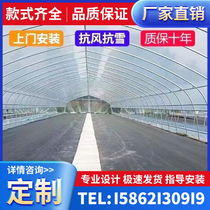 养殖温室大棚全套支架骨架养猪牛羊棚鸡H鸭鹅舍种植蔬菜钢管大棚