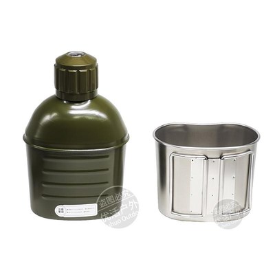 不锈钢双层保温水壶饭盒户外多功能军旅专J用19荒漠便携可烧水煮