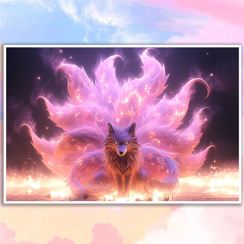 国潮中国风山海经神兽odiy数字油画丙烯颜料手工解压油彩装饰挂画