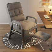 懒人躺椅折叠午休电脑椅可坐可躺办公靠背椅宿舍大学生电竞沙发椅