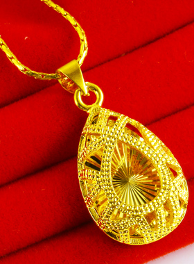 仿真黄金项链999足金女款真金饰品男细链子纯金首饰送老婆24K金子