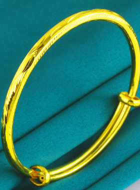 女正品黄金9999活扣手镯