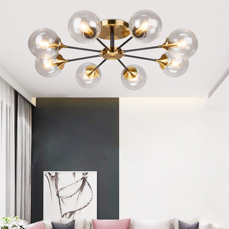 北欧吸顶灯客厅卧室灯具简约现代创意个性玻璃餐厅房间魔豆餐厅灯
