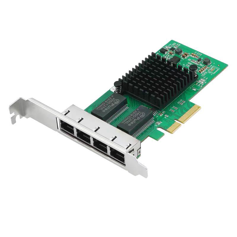 服务器PCI-E 4口千兆网卡群晖汇聚台式机I350AM4软路由esxi海蜘蛛