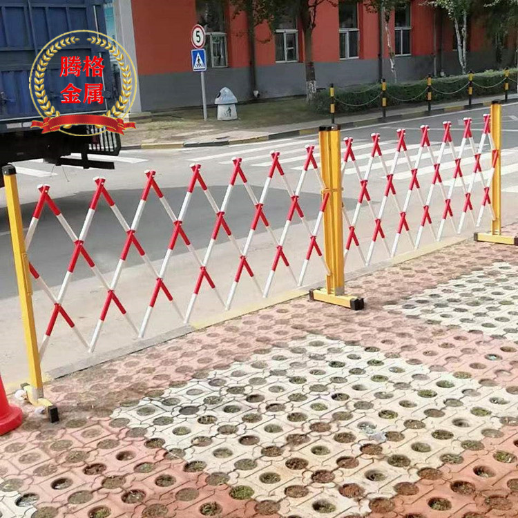 玻璃钢圆管伸缩护栏可移动围栏电力警示隔离栏施工防护栏云南昆明
