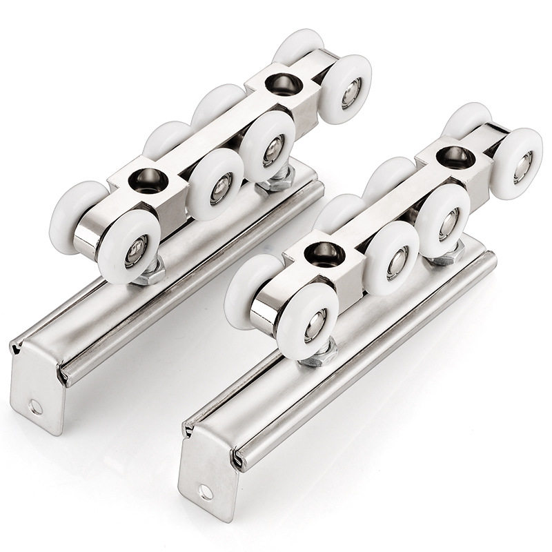 卫生间门轮木门移门静音吊轮吊滑轮轨道推拉门吊轮吊轨厨房滑轮