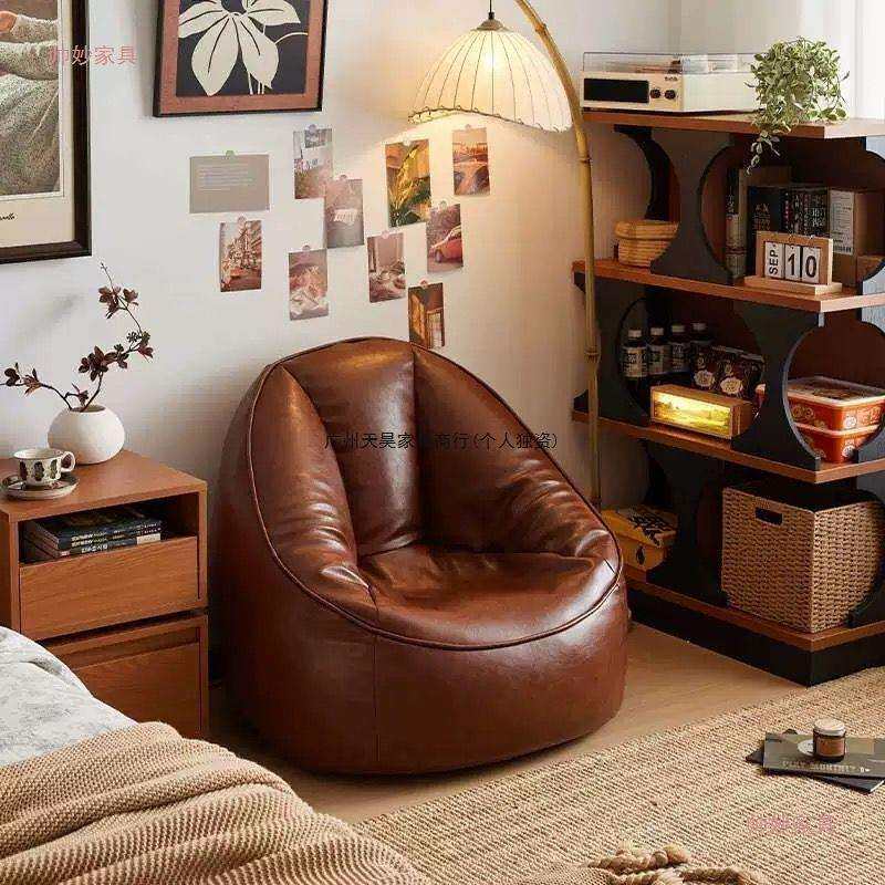 懒人沙发单人豆袋小户型躺椅家用榻榻米休闲客厅阳台卧室仅布套