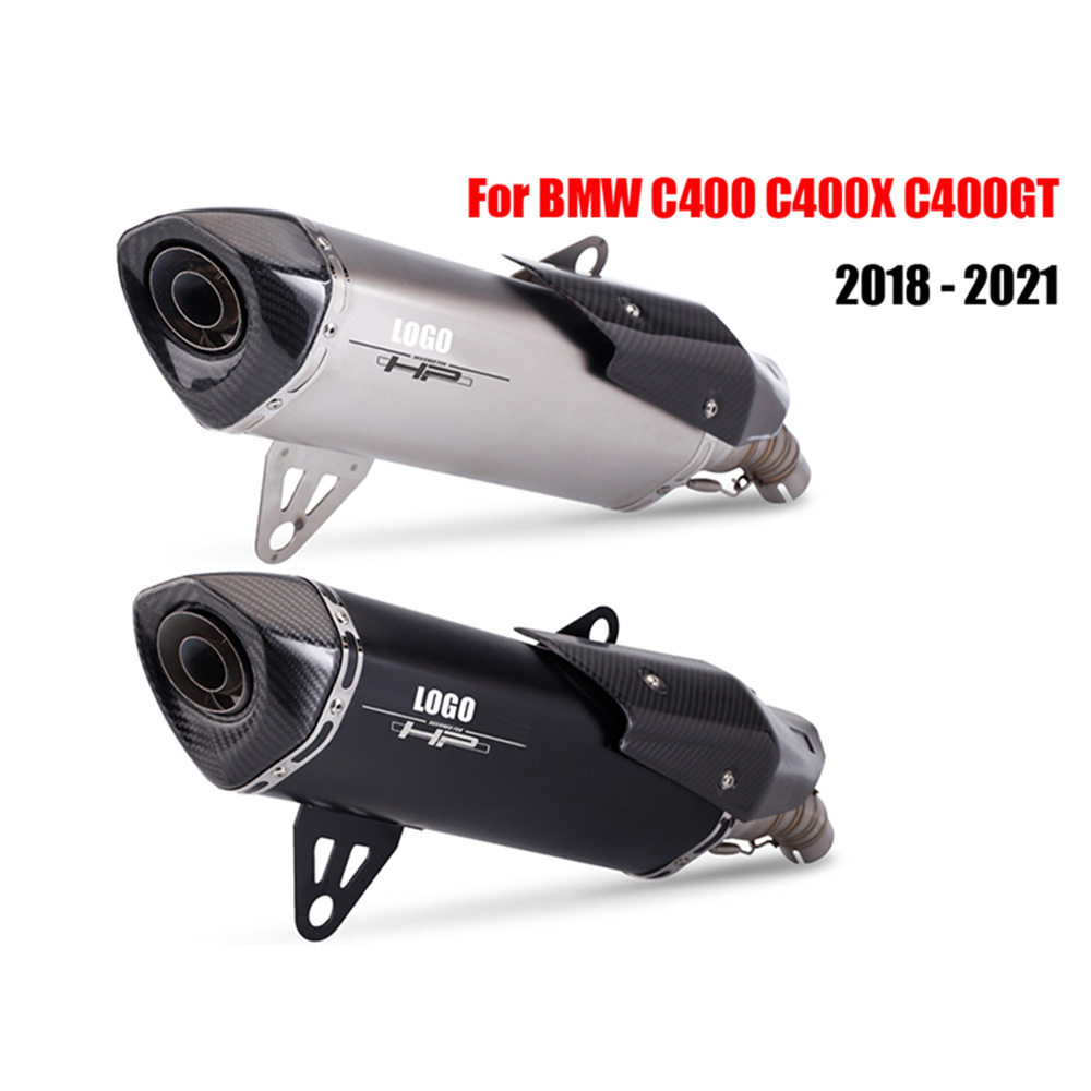 机车排气管C400X C400GT 改装碳纤尾段排气 2018-2023年款