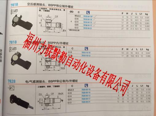 LEGRIS空压感测接头 78181913 乐可利空感接头 7818 19 13  G1/4