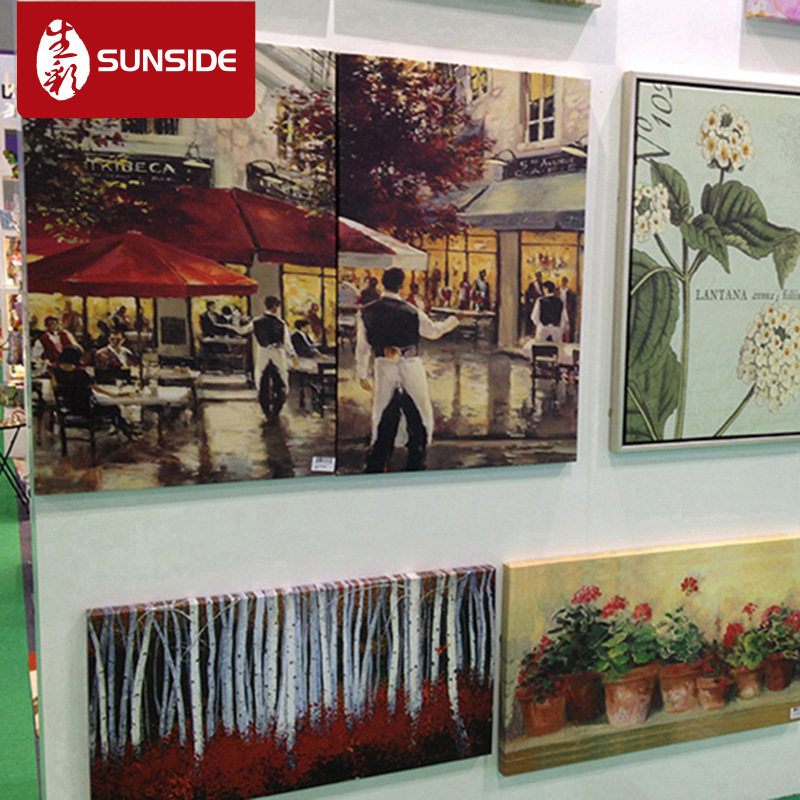 厂家制作油画布 化纤油画布喷绘 打印外光亚光防水油画布