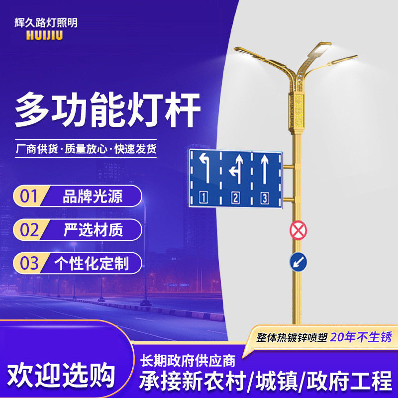 智慧路灯led灯投光灯市政单臂灯高杆灯户外灯照明灯灯带节能灯