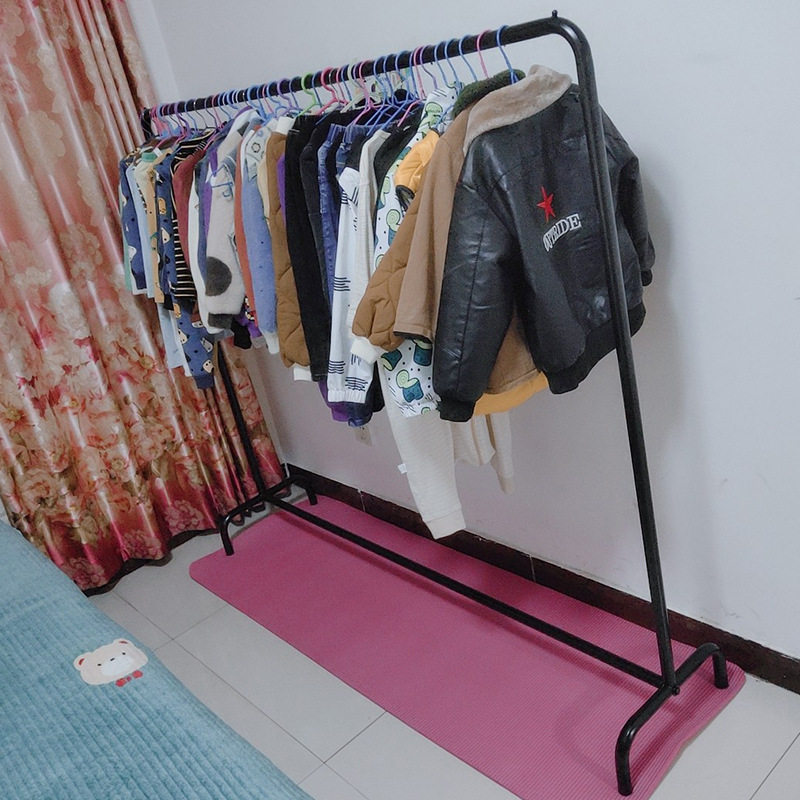铁艺服装店落地中岛衣架展示架