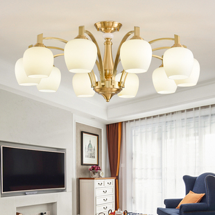批发美式 大厅主卧吸顶中山感X20 客厅灯现代简约大气吊灯新款