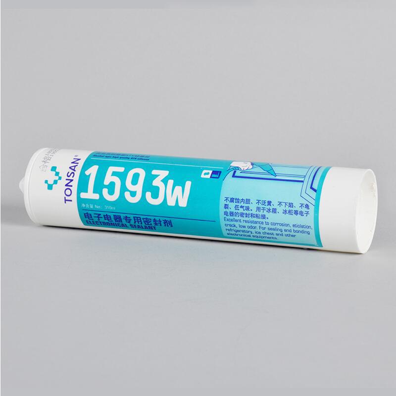 可赛新1593W 电子电器密封胶 粘力高 硅橡胶 310ML 胶水