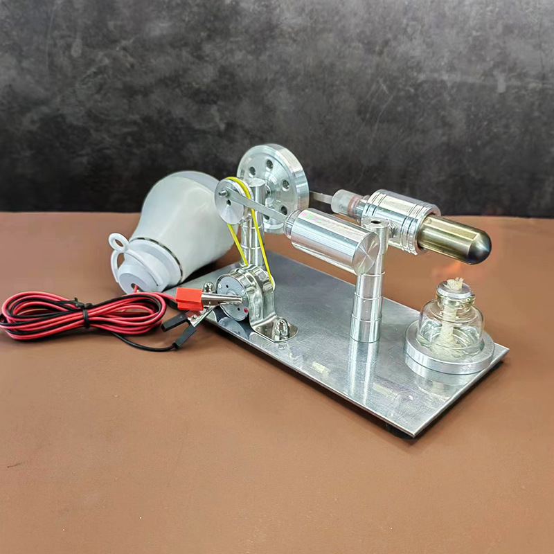 斯特林发动机大灯泡发电机外燃机微型发电机发动机模型引擎迷你