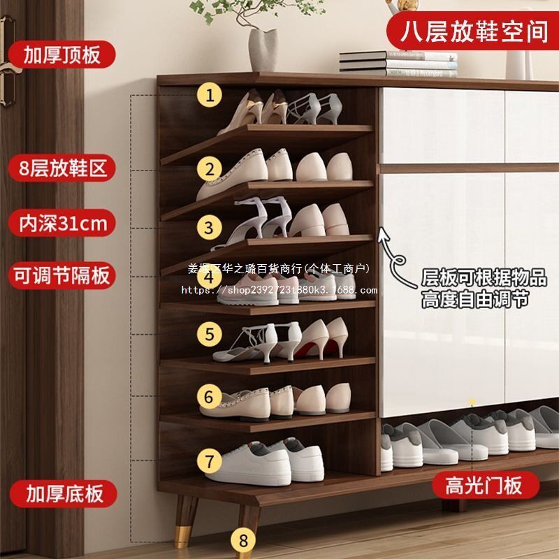 实木新中式入户玄关换鞋凳鞋柜