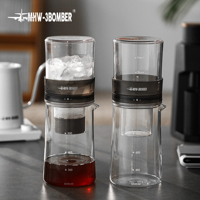 MHW-3BOMBER轰炸机Baro冰滴壶 家用咖啡冷萃壶 滴漏式咖啡壶600ml