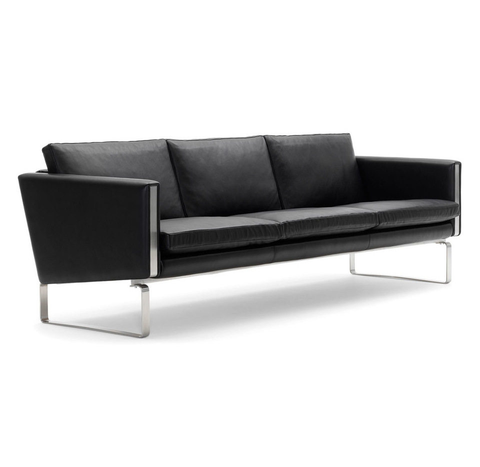 Hans Wegner CH103北欧简约现代会客区商务洽谈三人位沙发