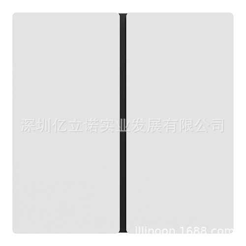 KNX境悦系列白色2键智能开关控制面板C2E616101_WE_C1B