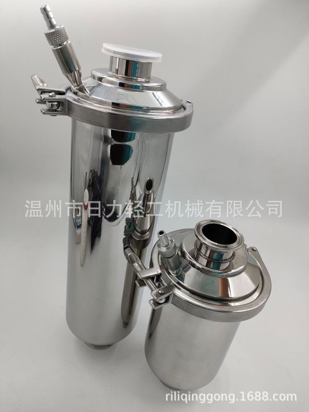 304不锈钢管道过滤器自来水卡箍式直通过滤器快装式卫生级过滤器