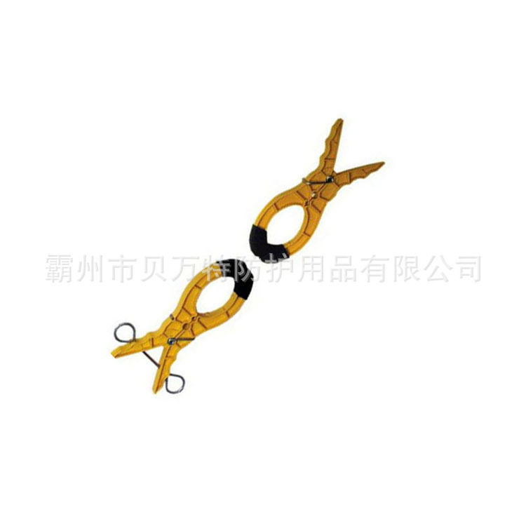 大口径高压绝缘毯夹电力施工用毯夹环氧树脂防触电电杆毯夹图片