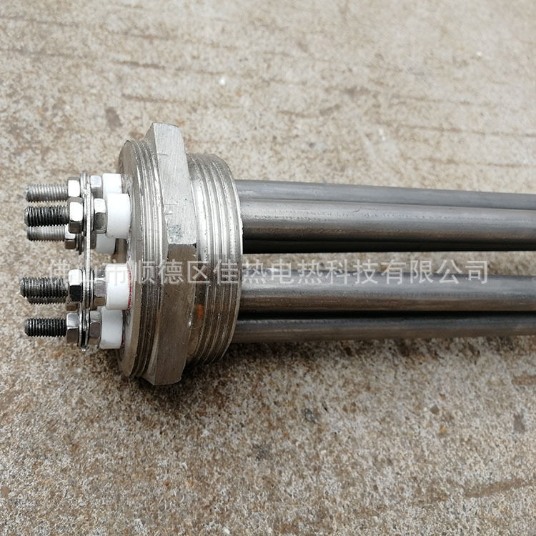 不锈钢六角法兰空气能水箱电加热锅炉螺纹加热棒220V380V