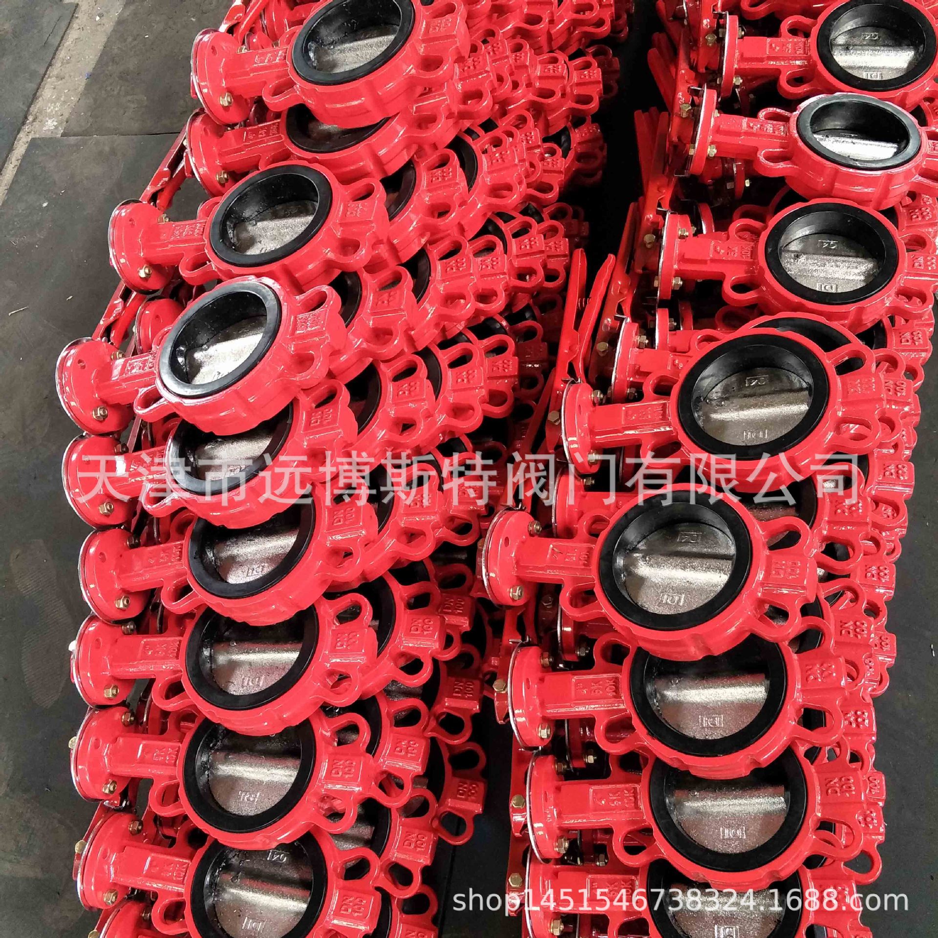 中线对夹式蝶阀，D71X-10-16， 软密封蝶阀， 手动管道蝶阀