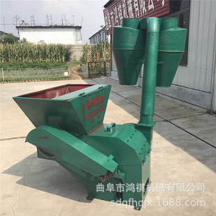 泾县自动除尘土粉碎机小型农用粉碎机鸿祺机械多功能秸秆粉碎机