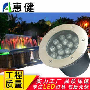 led水底灯水下景观射灯3W嵌入式地埋灯泳池壁灯户外防水喷泉灯